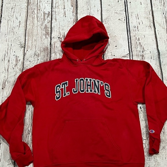 St. John's Red Storm Champion Hoodie Red Jumper Sweatshirt - Picture 2 of 4